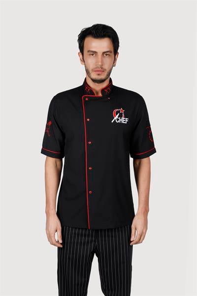 Ayyıldız Chef Soft Likra Kısakol Chef Ceket 