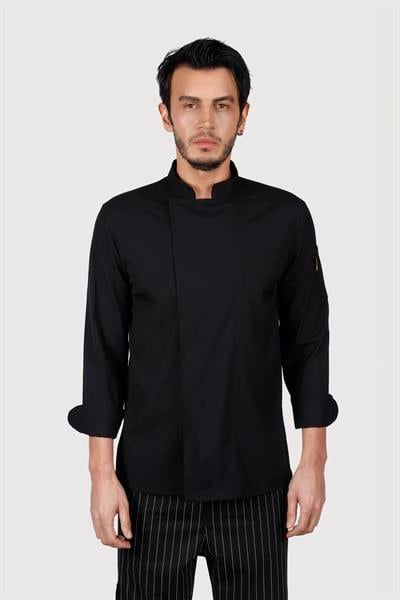 Soft Likralı Siyah Aşçı Ceket 