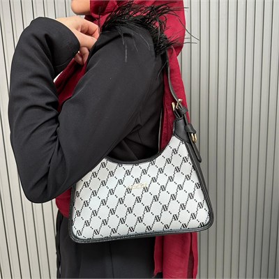 Armine Bayan Çanta Noktalı Beyaz AR38604