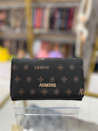 Armine Bayan Cüzdan Siyah  Baskılı  ARC1207