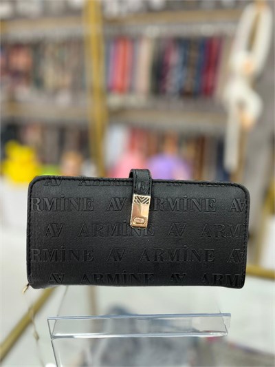 Armine Bayan Cüzdan Siyah Lazer ARC0203