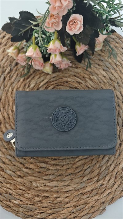 Bayan Cüzdan Orta Boy Koyu Gri ARP0803