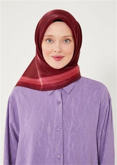 Levidor Kehribar Eşarp Bordo LTR0208