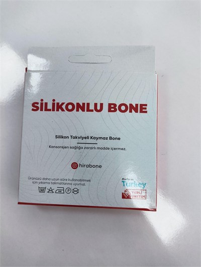 Lüx Premium Kaymaz Silikonlu Bone Siyah