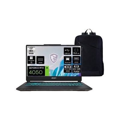 Msı Cyborg 15 A13VE-2268XTRNN Intel Core I5 13420H 24GB 512GB SSD RTX4050 Freedos 15.6