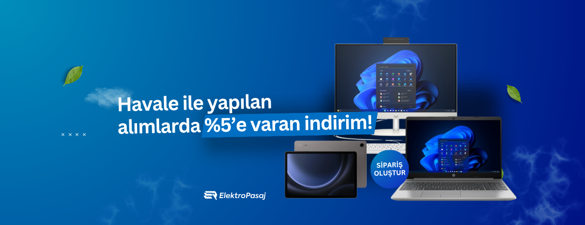 Havale ile Alımlarda %5 İndirim!