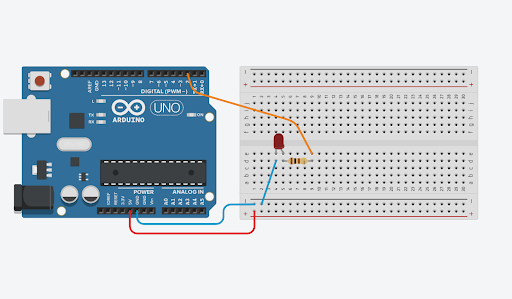 Arduino LED Yakma Devre Şeması