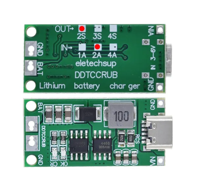 2S 2A Type-C Çok Hücreli 18650 Lityum Pil Şarj Modülü (8.4V / 12.6V / 16.8V)