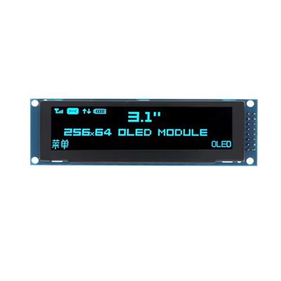 3.12 inç 256x64 OLED Ekran Modülü SSD1322 Paralel / SPI Mavi