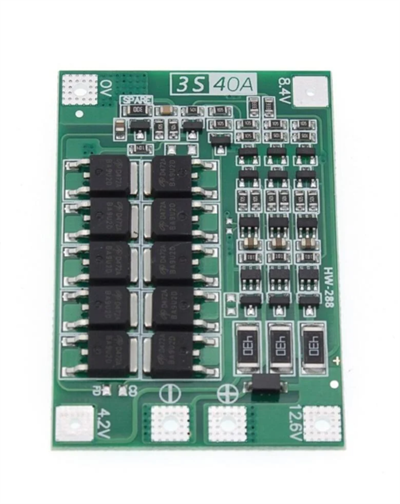 3S 40A BMS 12.6V 18650 Lityum Pil Şarj Koruma Modülü