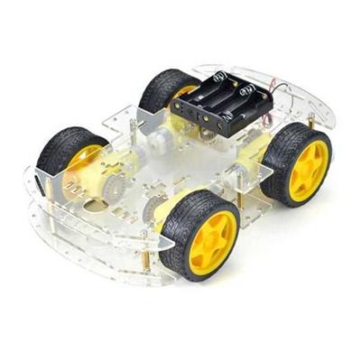 4WD Çok Amaçlı Mobil Robot Platformu – 4 Motorlu Robot Şase Kiti