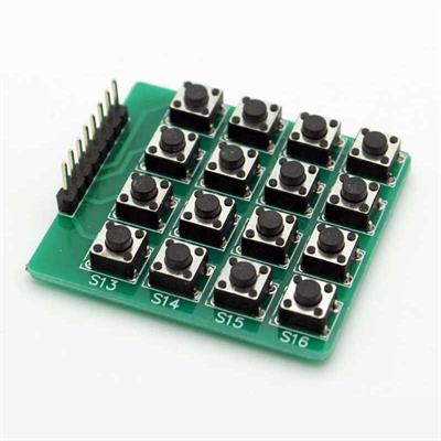 4x4 Matris Tuş Takımı Modülü 16 Tuşlu 8-Pin Header
