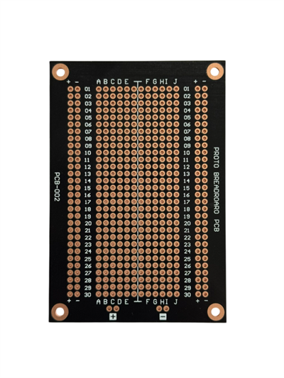 94x64mm 484 Noktalı Breadboard Tipi Siyah Proto PCB Kart