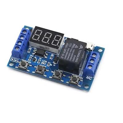 Çok Fonksiyonlu (Kuluçka) Zaman Ayarlı Tekli Röle Kartı 6-30V/USB(5V)