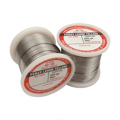 Feray 1mm Lehim Teli, 200gr, 60/40 Sn/Pb, Fluxlu