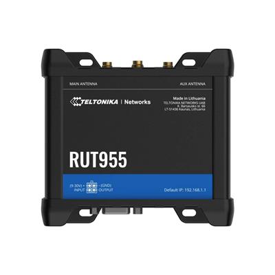 Teltonika RUT955, LTE Router, RS232/RS485, Wi-Fi, Endüstriyel 4G Router