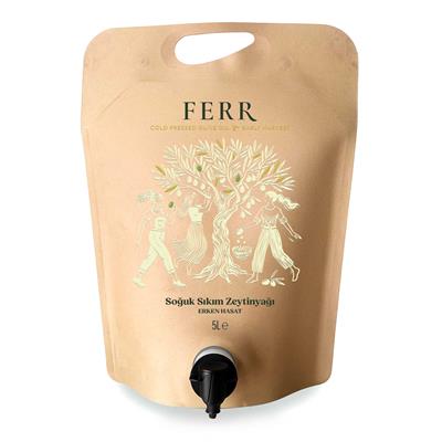 FERR Erken Hasat Soğuk Sıkım Zeytinyağı Pouch 5 Lt.