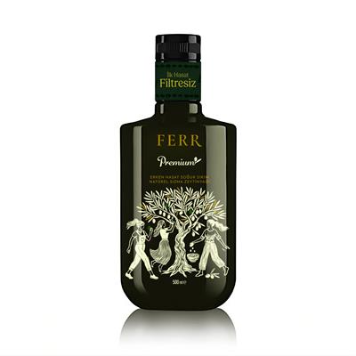 FERR Premium 2026 İlk Hasat Filtresiz Zeytinyağı 500ml