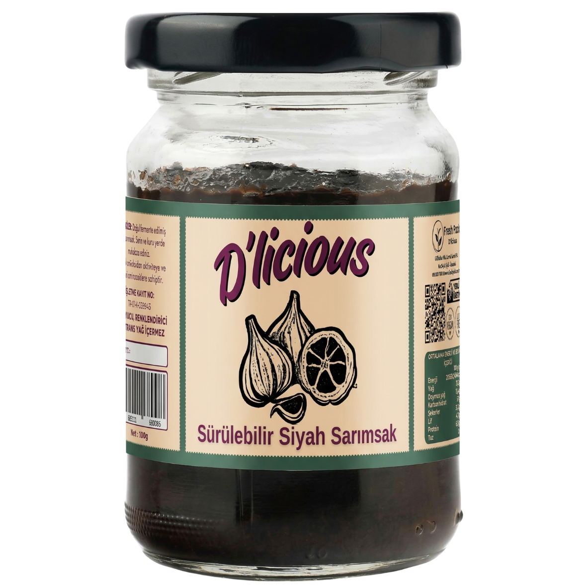 D'LICIOUS SİYAH SÜRÜLEBLİR TAŞKÖPRÜ SARIMSAĞI