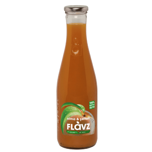 FLaVZ %100 ELMA&ŞEFTALİ SUYU 640 ml  