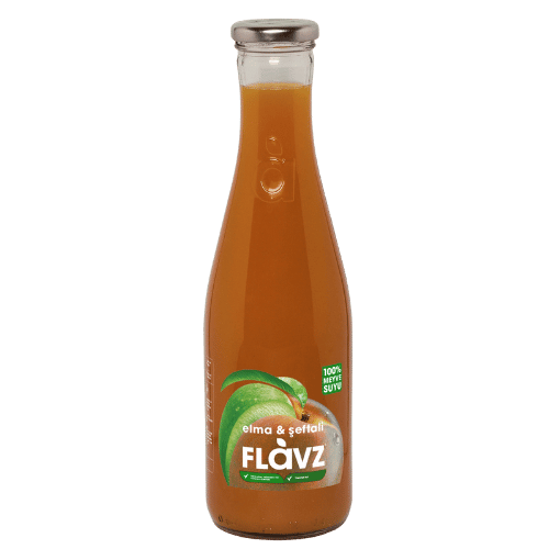 FLaVZ %100 ELMA&ŞEFTALİ SUYU 640 ml  
