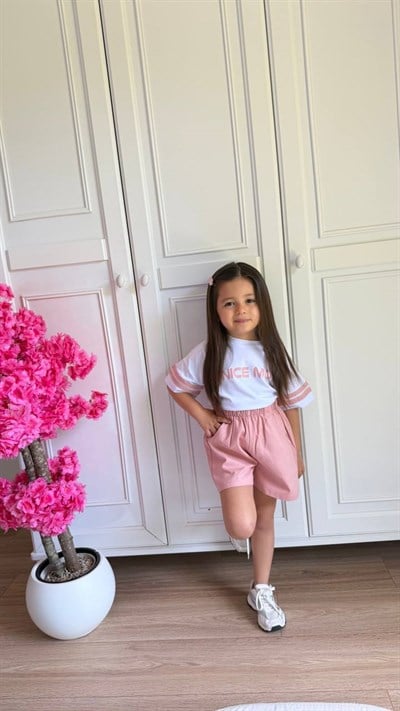 Kız Çocuk Basic 2'li Takım - Pembe