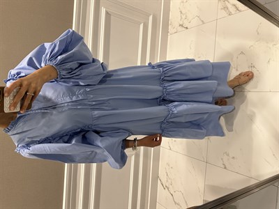 POPLİN BLUE ELBİSE