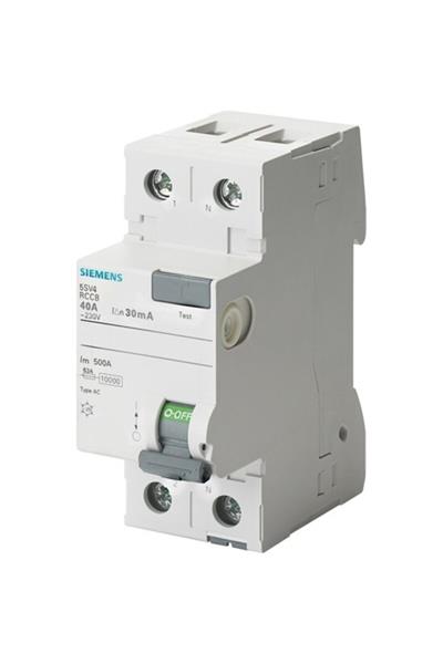 5sv4314-0 40a 30ma 230v (Faz+nötr) Kaçak Akım Koruma Rölesi