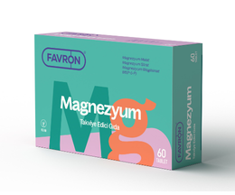 Favron Magnezyum Takviye Edici Gıda 60 Tablet