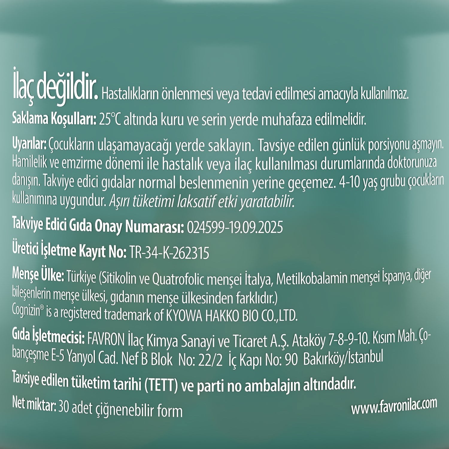 Favron Focus Gummy