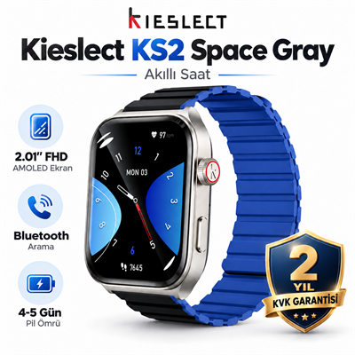 Kieslect Ks2 Space Gray Akıllı Saat