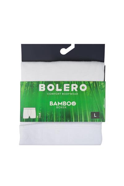  Erkek Bambu Boxer Beyaz 