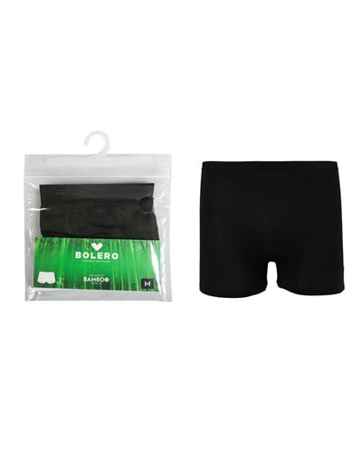  Kadın Bambu Boxer Siyah