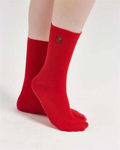 6lı Nakışlı Meyveli Renkli Kadın Çorabı