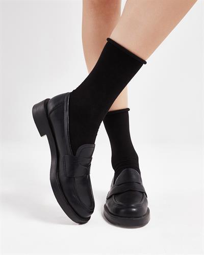 Kadın Dikişsiz Roll Top Lastiksiz 5li Bambu Çorap 