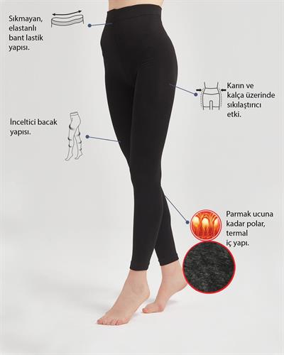 Kadın Termal Tayt Siyah