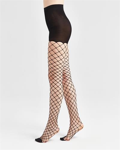 Kadın Şekillendirici Fileli Külotlu Çorap Siyah