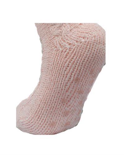 Kadın Şönil İçi Polarlı Ev Çorabı Pembe 12li