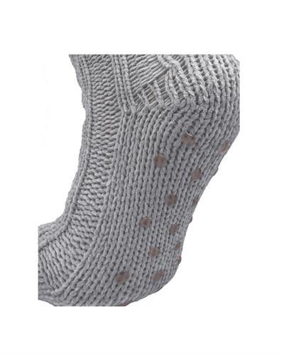 Kadın Şönil İçi Polarlı Ev Çorabı Gri 12li