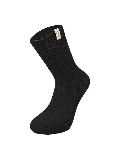 Kadın Alpaka Yün 12li Çorap Siyah