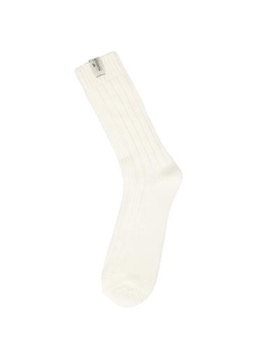 Kadın Alpaka Yün 12li Çorap Ekru