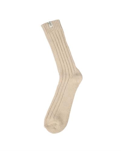 Kadın Alpaka Yün 12li Çorap Bej