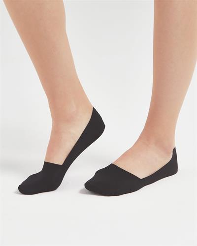 Kadın Premium Lazer Kesim Babet Çorap Siyah