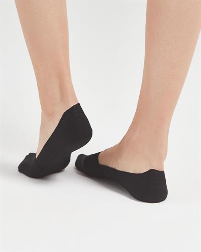 Kadın Premium Lazer Kesim Babet Çorap Siyah