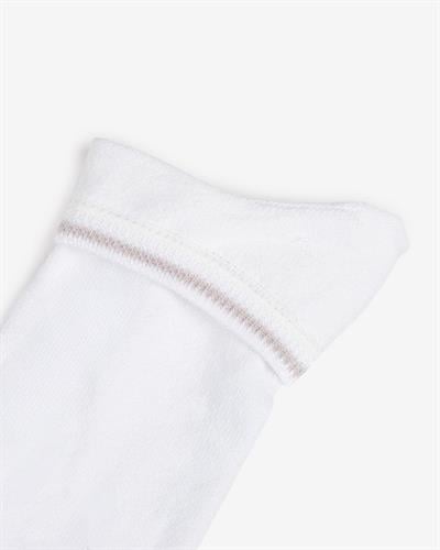 Kadın Dikişsiz 12li Bambu Patik Çorap Beyaz