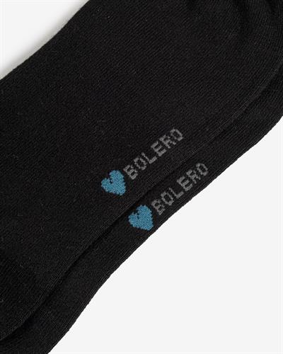 12li Bambu Patik Kadın Çorap Siyah