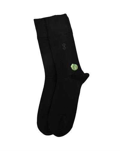 Erkek Premium Dikişsiz 12li Bambu Çorap Siyah Noktalı Kare Desen