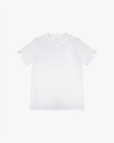 Erkek Penye Fanila T-shirt Beyaz