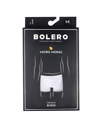Erkek Premium Micromodal Boxer Beyaz