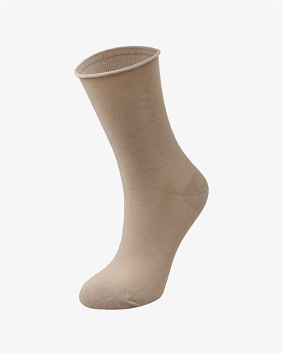 Toptan 12li Kadın Bambu Roll Top Dikişsiz Çorap Mix